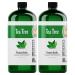 2 Pack 16oz Bulk Size Tea Tree Essential Oil - (32 Ounce Total) - Therapeutic Grade Essential Oil - 16 Fl Oz Tea Tree Oil Bottles - Bulk Tea Tree Oil - Bulk Essential Oils Tea Tree 16 Fl Oz (Pack of 2)
