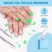 Nail Polish Remover - Fast Gel Polish Remover with Cuticle Pusher & Scraper | No Foil Needed Removes in 2-5 Minutes - International Shipping Available - Buy Online on GoSupps.com
