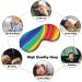 Abstract Rainbow Sleep Mask Eye Cover | Adjustable Strap for Men and Women - Perfect for Sleeping, Blocking Light, and Traveling - Buy Online on GoSupps.com