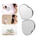 Lurrose Foldable Mini Heart Shaped Makeup Mirror - Compact Dual Sided Vanity Mirror for Women & Girls - Buy Online on GoSupps.com