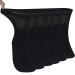 Sunew Diabetic Socks Mens Crew Socks 6 Pairs Black L