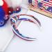 Lanmerry Knotted Headband for Women's Hair 4th of July Hair Accessories Thick Headbands Sequins Kids Headbands Hair Bands Sparkly Headbands Girls Fashion Gifts 0-Red White Blue - Buy Online on GoSupps.com