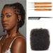 Cosrtemilocs Afro Kinky Bulk Human Hair 8 Inch Pack of 2 100% Natural Braiding Hair for Dreadlocks Locs Repair Extension Twists Braids with Crochet Hook and Comb 8 Inch (Pack of 2)