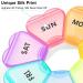 Cute Large Weekly Pill Organizer - 7 Day Travel Pill Box for Vitamins & Supplements - Buy Online on GoSupps.com
