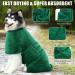 Dolahovy Microfiber Dog Bathrobe Towel - Adjustable Fast-Dry Coat for Small Medium Large Dogs | Super Absorbent Green Dog Robe - Buy Online on GoSupps.com
