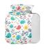 Ship's Whales Hot Water Bottle with Cover 1L Small Hot Water Bag for Pain Relief Cramps BPA Free
