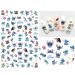 Cute Cartoon 3D Nail Stickers - Self-Adhesive Decals for Women, Kids, and Girls | Kawaii Nail Art Supplies for Manicure Decoration (2 Sheets, 160+ Decals) - Buy Online on GoSupps.com