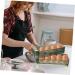 Box Camping Egg Holder Deviled Egg Holder Refrigerator Household Egg Container Tall Feet re-usable Green 26.5X16X10CM - Buy Online on GoSupps.com