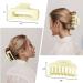 Amazer Hair Clips Claw Clips for Thick Hair 4 Pack + 2 Scrunchies - Neutral Matte, Large Size, Suitable for All Hairstyles - Buy Online on GoSupps.com