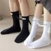 WAAYB Couple Holding Hands Socks - Magnetic Suction 3D Doll Couple Socks - Unisex Funny Pair in Black+White - Buy Online on GoSupps.com