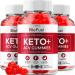 (3 Pack) Bio Fuel Keto ACV Gummies - Advanced Formula BioFuel Keto Plus ACV Gummies Apple Cider Vinegar Bio Fuel ACV Weight Management Gummies Dietary Supplement Reviews Men Women (180 Gummies)