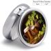 Round Pill Box with Beer & Hop Cones - 3 Compartment Decorative Metal Pill Organizer - Portable Pocket Case - Buy Online on GoSupps.com
