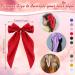 12 Pcs Large Hair Bows for Girls - French Style Barrette Clips in Soft Satin - 12 Colors - Buy Online on GoSupps.com