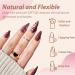 UNA GELLA Medium Almond Gel Nail Tips - 312pcs Half Matte Clear Fake Nails | DIY Art & Salon-Quality Extensions | 12 Sizes C-Almond - Buy Online on GoSupps.com