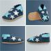 Blue Stars Soft Sole Baby Shoes | Leather Toddler Shoes for Baby Girl or Boy 12-18 Months - Buy Online on GoSupps.com