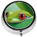 Tree Frog Baby Mini Round Pill Box | 3 Compartment Travel Pill Organizer | Portable Medicine Case for Home & Office - Buy Online on GoSupps.com