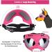 Buy Ownpets Anti-UV Dog Glasses | Windproof Adjustable Sunglasses for Medium & Large Dogs - Pink Frame Silver Lens - Buy Online on GoSupps.com