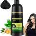 Black Hair Dye Plant Natural 500ml Hair Dye Shampoo White Foam Non-Irritating Hair Care Black Hair Shampoo for Women - Buy Online on GoSupps.com