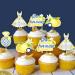 Jollyboom 24Pcs Lemon Cupcake Topper Bridal Shower She Found Her Main Squeeze Cake Topper Double-sided Printing for Lemon Fruit Engagement Bridal Shower Bachelorette Wedding Party - Buy Online on GoSupps.com