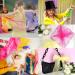 22-Piece Colorful Chiffon Juggling Scarves & Silk Towels Set - Perfect for Dance Gymnastics and Sensory Play - 60x60cm - Buy Online on GoSupps.com