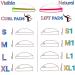 Lash Lift Shields C Curl - Soft Silicone Perm Rods for Eyelash Lifting & Tinting | Galaxy Shields - 9 Size - Buy Online on GoSupps.com