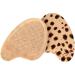 Gel foot cushion/forefoot gel pad for optimal relief for painful balls of the feet - 2 pairs with trendy leopard print