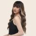 Buy Dark Brown Blonde Curly Pony Wig - 65cm Synthetic Wigs for Women | Party & Cosplay French Bangs - Buy Online on GoSupps.com