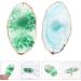 Mobestech Lot de 2 Palettes Annulaires en R sine pour Nail Art Plateau de M lange de Vernis Bleu et Vert Plaques de M lange pour Cr ation de Couleurs Usage Professionnel et Personnel - Buy Online on GoSupps.com