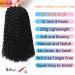 Passion Twist Hair 12 Inch Water Wave Crochet for Black Women - 8 Packs Short Butterfly Locs Bob Spring Twist Extensions - Synthetic Curly Braiding Hair 1B Natural - Buy Online on GoSupps.com