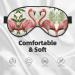 SSIMOO Flamingos On White Soft Eye Mask | Breathable Travel Eye Patch for Women | Relaxation & Comfort - Buy Online on GoSupps.com