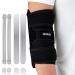 Elbow Brace for Cubital Tunnel Syndrome Ulnar Nerve Brace Elbow Splint for Sleeping with 4 Removable Metal Splints for Tendonitis Arthritis Tennis Golf Pain Relief for Men Women Right Black-Right