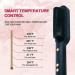 Black Hair Straightener Brush - Ionic Hair Styling Tool Fast Heating 5 Temp Settings Anti-Scald & Auto-Off Safety - Professional Hair Care for Women - Buy Online on GoSupps.com