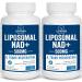 Liposomal NAD+ 500 mg + Trans-Resveratrol 300 mg,Superior Absorption,True NAD Supplement Efficient Than NMN,Nicotinamide Riboside for Cellular Energy Metabolism & DNA Repair,Healthy Aging,120 Softgels