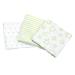Odenw lder 3-Pack Double Muslin Nappies | Classic 80x80cm - Lime Design | Soft Breathable Eco-Friendly - Buy Online on GoSupps.com