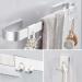Naapesi Stainless Steel 2-Piece Razor Holder - Waterproof Self-Adhesive Hooks for Bathroom & Kitchen - No Drilling Required (Black) - Buy Online on GoSupps.com