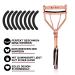 Klihn Exclusive Eyelash Curler with 8 Replacement Rubber Pads Premium Carbon Steel Makeup Tool for Perfectly Curved Lashes in Rose Gold Glossy Finish - Buy Online on GoSupps.com