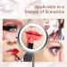 YYAMEA 7 Lighted Makeup Mirror with 10X Magnification - Double Sided Round Standing Cosmetic Mirror for Bedroom and Bathroom - 360 Rotation - Buy Online on GoSupps.com