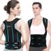 Posture Corrector Back Support Brace:Neck and Shoulder Supports Belt for Women and Men - Lower Back Straightener Straps Adjustable - Posture Correction Straps for Lumbar Upper Back Support Black (XL)