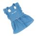 Paidful Denim Tutu Dress for Small Dogs & Cats - Light Blue Pleated L tzchen for Puppies Chihuahua & Yorkie - Spring/Summer Fashion - Buy Online on GoSupps.com