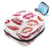 Storage bags for women's bandages with red lip print large menstrual cup cylinder pocket with zipper periodic inserts bags panty lips tampons for girls and women multicolored 05
