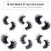 False Eyelashes Reusable 3D Faux Mink Lashes Fluffy Thick Natural Look Fake Eyelashes Handmade Wispy Soft Long Dramatic Eyelashes for Eye Makeup Eyelashes Extension (6 Styles 30 Pairs) - Buy Online on GoSupps.com