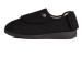 Men's 80-D Memory Foam Diabetic Slipper with Adjustable Closures Extra Wide Width Comfy Warm Plush Fleece Arthritis Edema Swollen Diabetic House Shoes Machine Washable w/Anti Slip Sole 11 Black/White