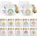 Uiifan 12 Pcs Teacher Appreciation Gifts for Women 3.5 oz Organic Aromatherapy Jar Candles Bulk with Rainbow Label Thank You Gifts Scented Candles Gifts Set for Teachers Christmas Gift Stress Relief