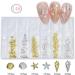 FEIlei 3D Nail Charms Heart Nail Art Studs Nail Jewelry for DIY Crafts Nail Art Decor - Buy Online on GoSupps.com