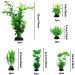 PietyPet Artificial Aquarium Plants - Lifelike Decor for Fish Tanks | 10pcs Green Simulation Plants for Household and Office Aquariums - Buy Online on GoSupps.com