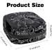 Portable Women's Binding-Up Bags | Menstrual Cup & Insert Bags for Teens | Stylish Black & White - Perfect for First Period - Buy Online on GoSupps.com