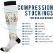 Haskirky High Elasticity Compression Socks - Desert Cowboy Inspired Knee-High Socks for Adult Leisure, Fatigue Relief, and Running - 1 Pair - Buy Online on GoSupps.com
