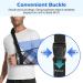Plaid Arm Sling - Soft Embossed Fabric Shoulder Immobilizer for Shoulder Injury Removable Strap Medical Arm Sling for Men & Women - Black - Buy Online on GoSupps.com