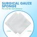 HEALQU Woven Gauze Pads 4x4 12 Ply - Sterile and Absorbent Surgical Sponges for Wound Care - 50 Pack - Buy Online on GoSupps.com