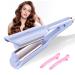 CCKeyin wave iron for hair waves wave iron for mermaid waves 32mm beach waves curly winder of course waves French wave curlstick crepe iron multi-styler for long/short hair purple